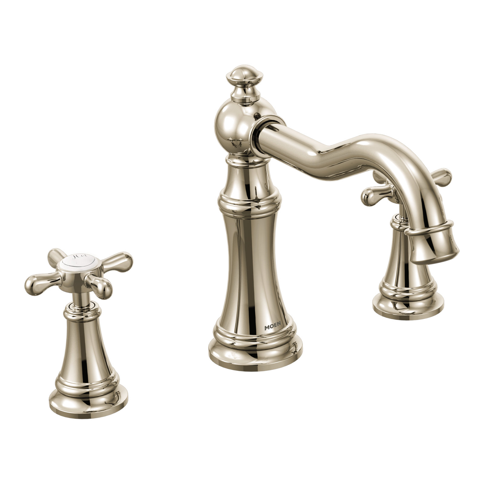 Weymouth Deck-Mounted Roman Tub Faucet Trim, Nickel