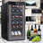 NutriChef Dual Zone 19.3'' Freestanding 18 Bottle Wine Refrigerator