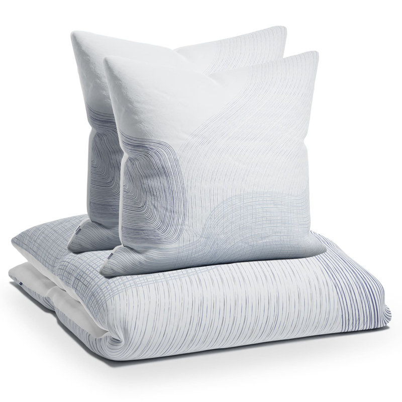 Polyester Flowered Duvet Cover Set with Pillow Shams