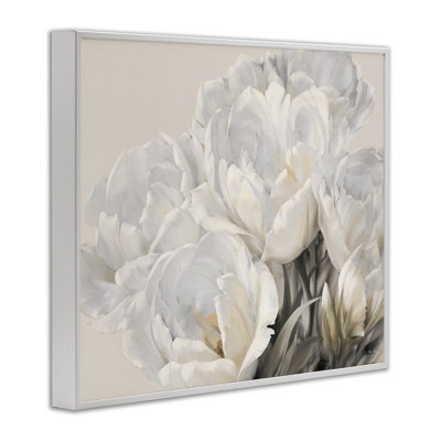 Giclée de roses blanches, art de la giclée, design par Iorg Levashov