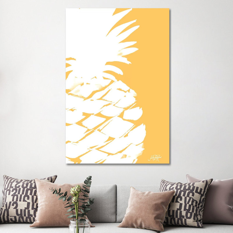 Modern Pineapple III by Julie Derice - Wrapped Canvas Gallery-Wrapped Canvas Giclée, 152.5 cm H x 101.5 cm W