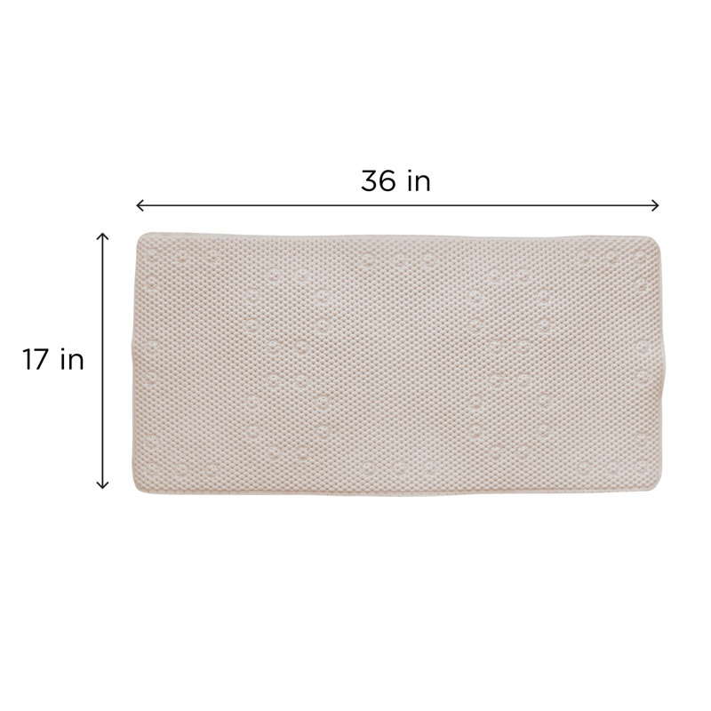 Tapis de douche gaufré à coussin souple, Lin
