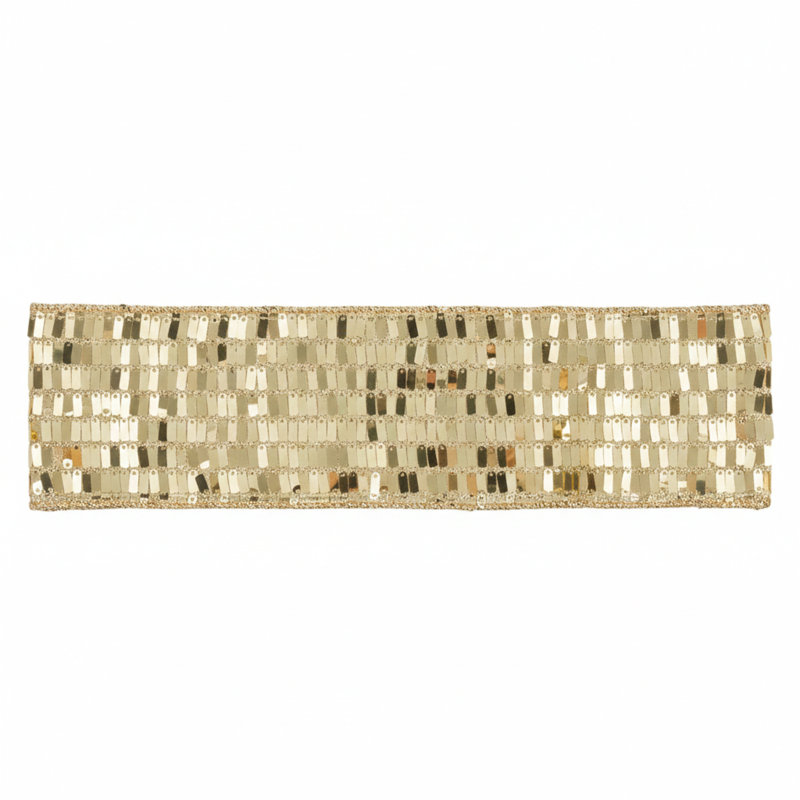 Ruban filaire rectangulaire de 2,5 po x 10 pi., Champagne