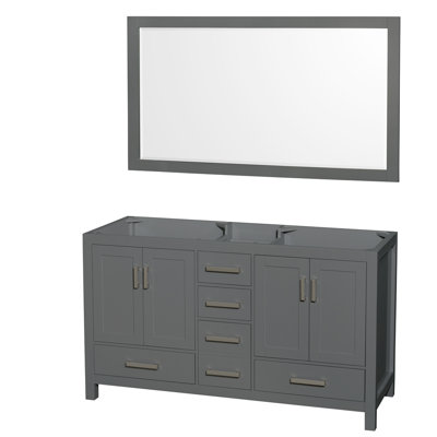 Sheffield 59" Double Bathroom Vanity Base Only