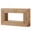 Console cannelée en bois avec tablette de rangement, parfaite pour le salon, le vestibule et le couloir