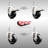 316SS Hard Rubber Swivel Threaded Stem Caster Set 2 Lock Brake