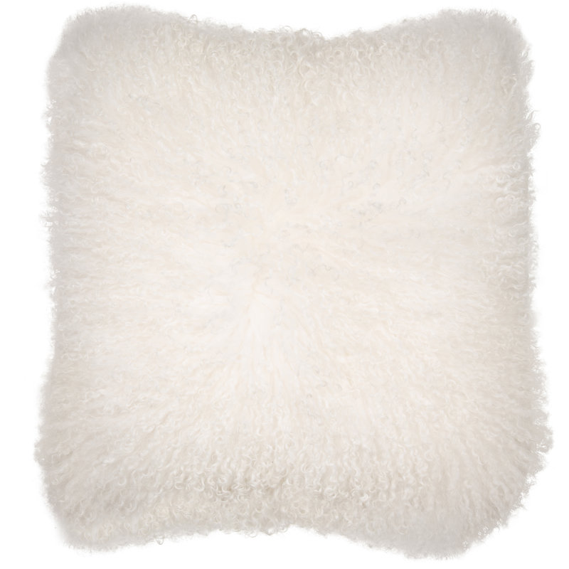 Omar Square Throw Cushion, White