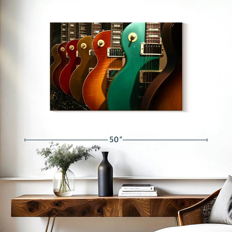 Abarca Electric Guitars Display, 24" H x 36" W