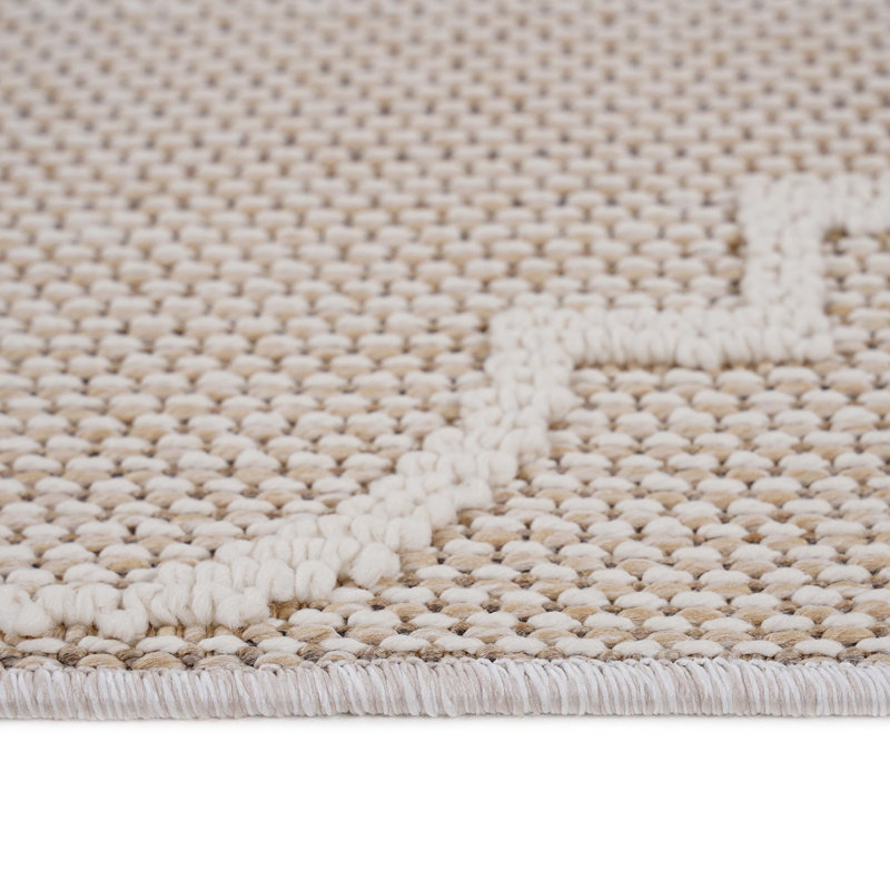 Traditional indoor/outdoor area rugs, Rectangle 6'7" x 7'9"