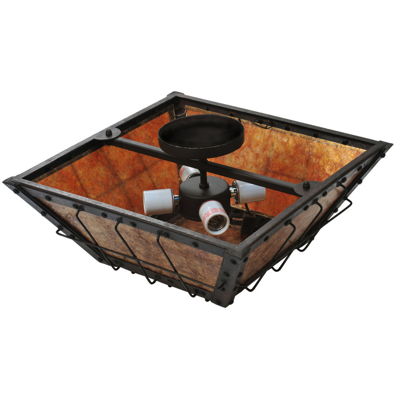 Rustic Lodge 4 - Light Flush Mount