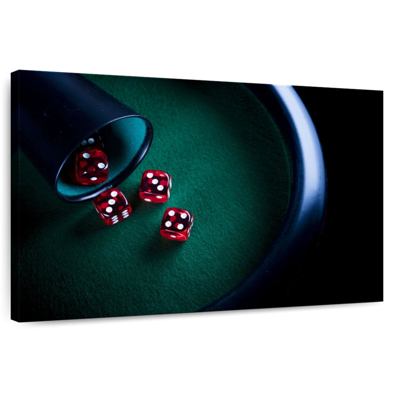 Senne Poker Dice, 8" H x 12" W