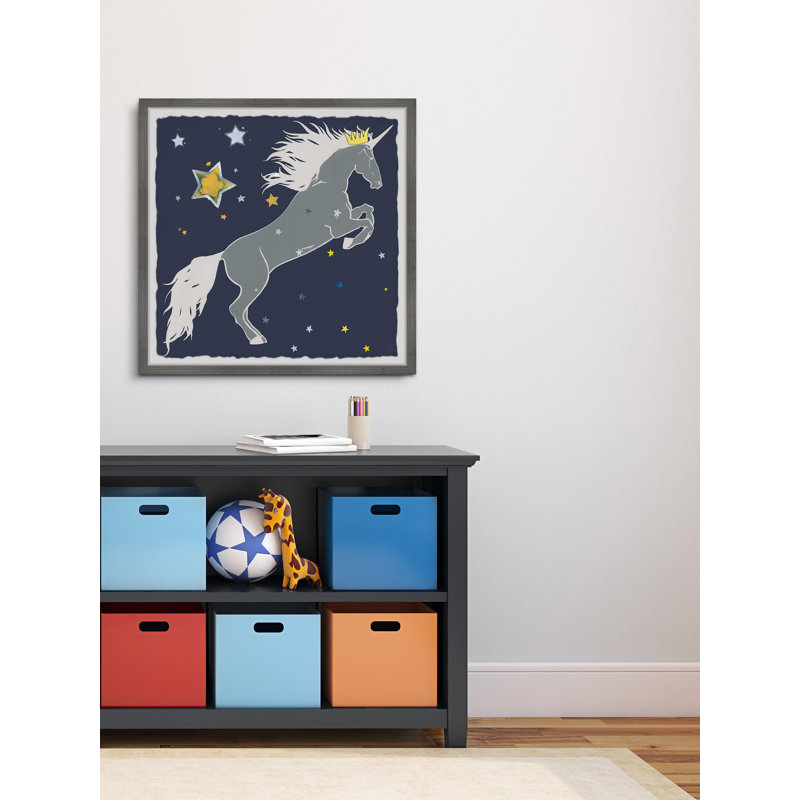Croyle Croyle Star-Crowned Unicorn - Single Picture Frame Print, 41cm H x 41cm W