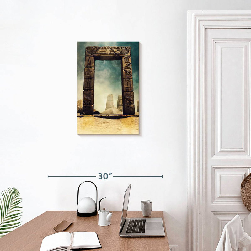 Lilie Ancient Egyptian Stone Arch, 24" H x 16" W