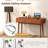 Writing Desk 48" Computer Desk Mid Century Modern Work Table With 3 Drawers