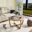 Table basse ronde en rotin Kenmure