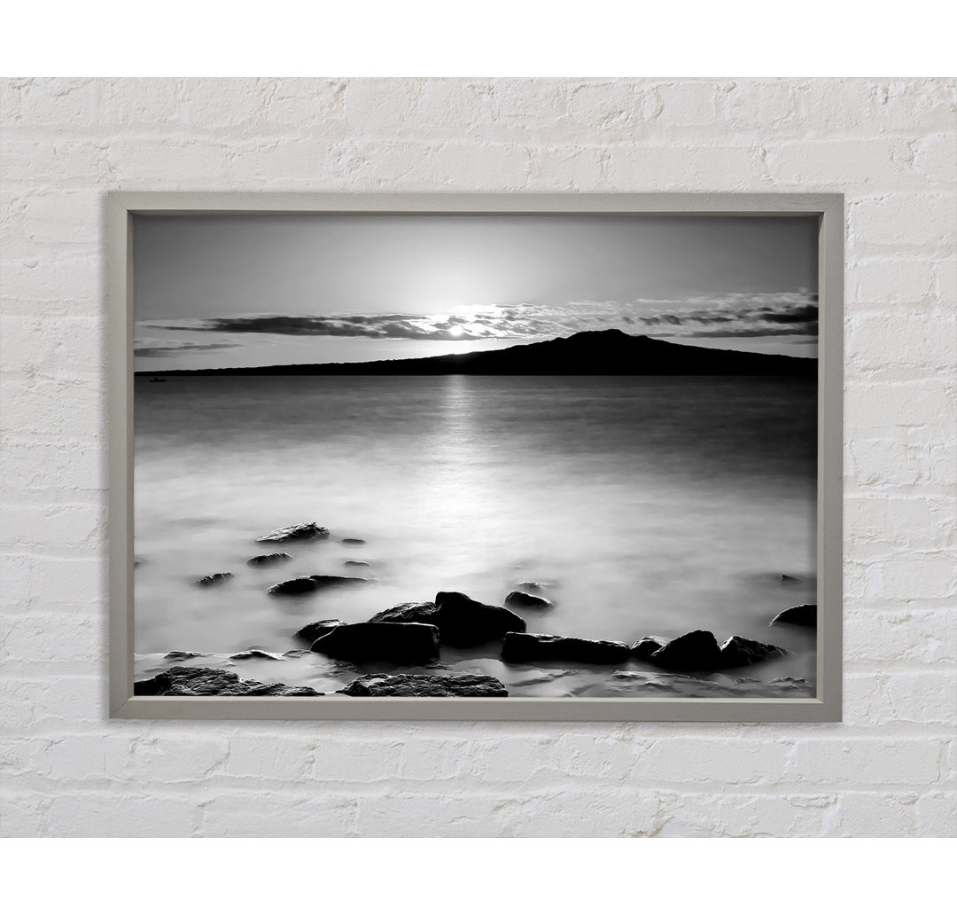 Leinwandbild Ocean Mist Reflections B N W