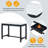 Modern Bar Dining Table Set With Storage Drawers And Padded Stools-105849870