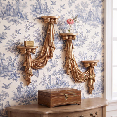 St. Louis Draped Accent Shelf