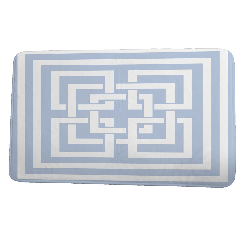 Tapis de bain Elise, Bleu, l 17 po x L 24 po