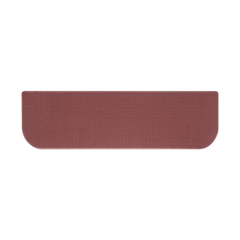 Soothing Comfort Standing Anti-fatigue Mats, Red, Semi-Circle 1' 6" x 5'