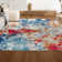 Sunset Modern Abstract Blue/Multi Rug