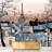 Vector Montmartre in Paris with Eiffel Tower Paintable Wall Mural-88960099