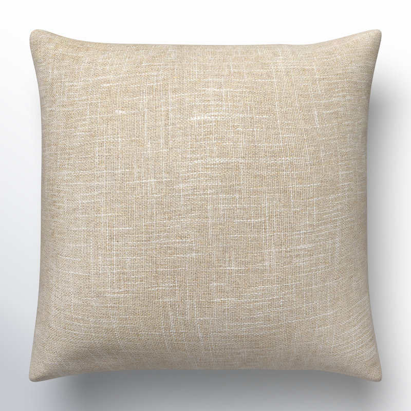Coussin Danwood, 18 po x 18 po, Brun clair, Housse de coussin seulement - sans coussin