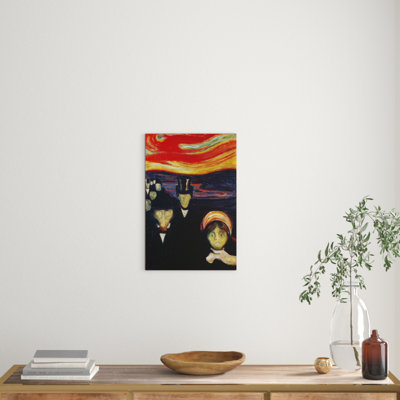 Anxiety by Edvard Munch - Wrapped Canvas