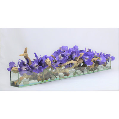 Silk Orchids Arrangement in Planter