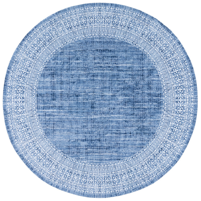 Azmira Machine Washable Performance Oriental Rug, Round 6'