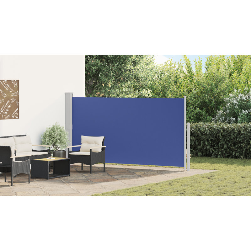 Auvent rétractable en polyester l 120 po x P 120 po
