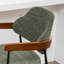 Tabouret de comptoir rembourré avec accoudoirs Devane-123161715