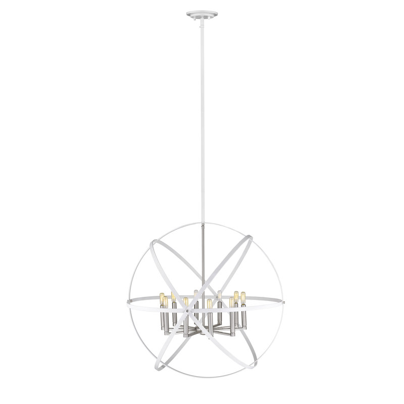 Avers 10 - Light Dimmable Globe Chandelier