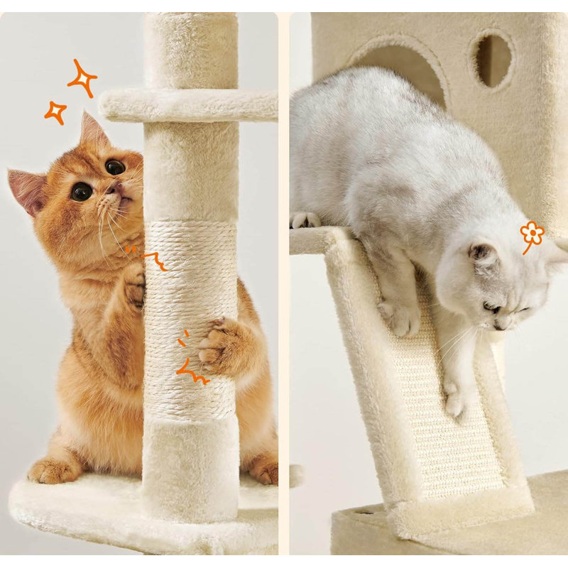 206cm H Cat Tree, Beige