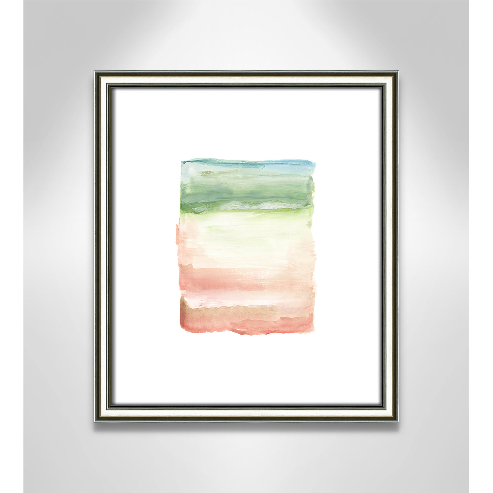 Skye I - Picture Frame Print on Paper, 16.25" H x 14.25" W x 0.88" D, Silver Framed Paper