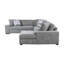 Canapé modulaire 4 pièces avec méridienne Raife-1202293848
