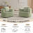 41"W Upholstered Lounge Swivel Chair With Pillow-1468207835
