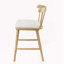 Tabouret de comptoir en bois rembourré, ensemble de 2-1850418015-1850418008