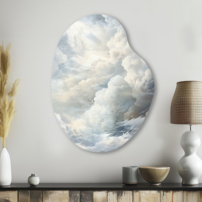 Harriette - art mural asymétrique en forme de poire en nuage