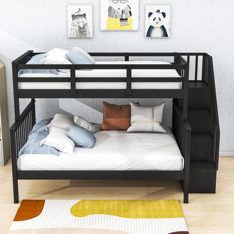 Deanna-Marie Kids Twin Over Full Bunk Bed, Espresso