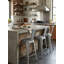 Tabouret de comptoir d'extérieur 26 po en métal - Siège de bar moderne résistant aux intempéries pour patio ou îlot de cuisine