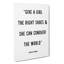Conquer The World - Wrapped Canvas-61883964
