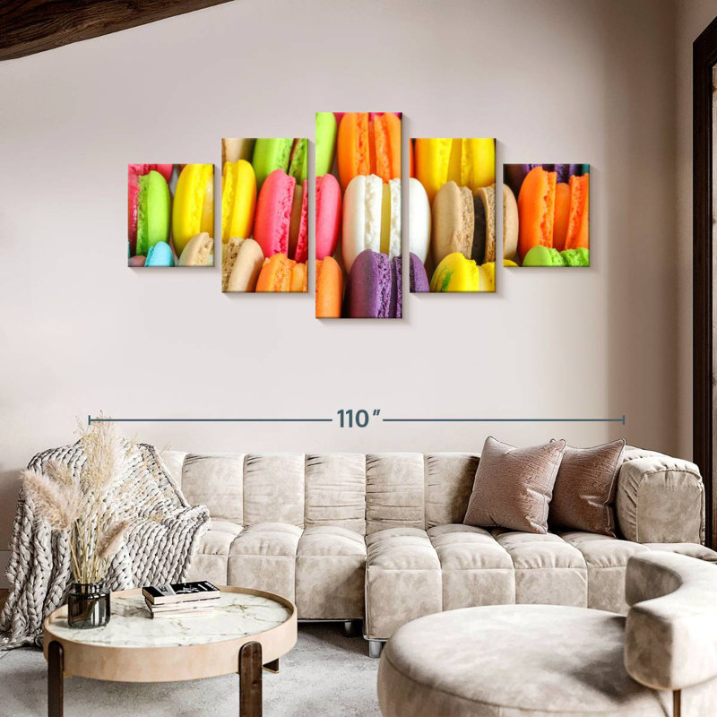 Luscious Macarons, 42" H x 92" W