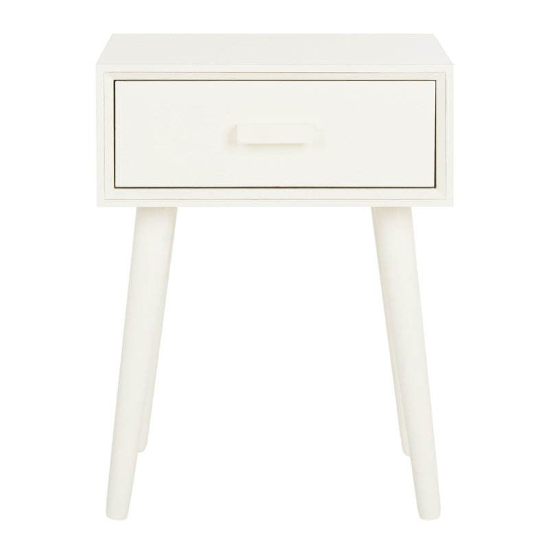 Dayawati End Table with Storage, White