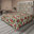 Vert olive, corail foncé / floral