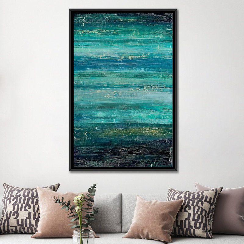 " When The Winds Of Change Shift " by Alicia Dunn, 60" H x 40" W x 1.5" D, Black Framed Canvas, No Mat