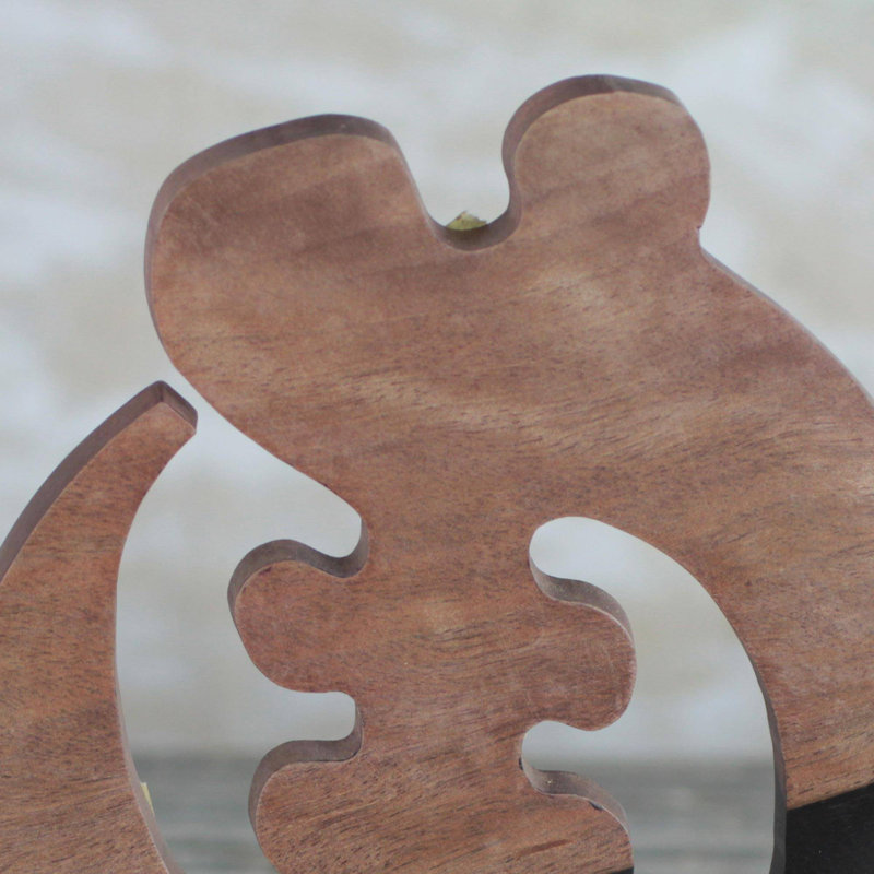 Statue en bois Groh Elegant Gye Nyame