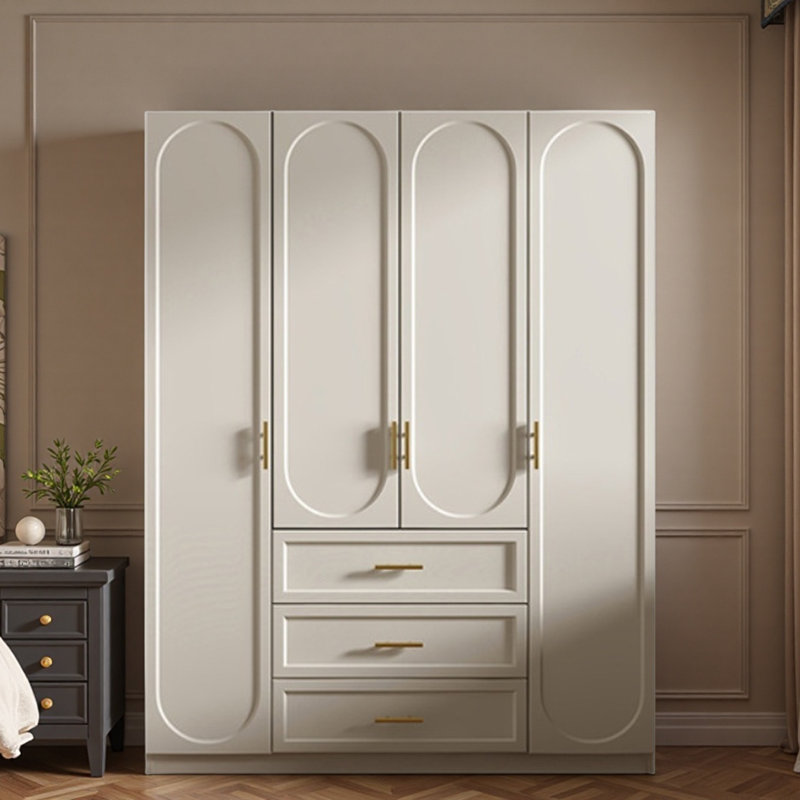 French Style Simple Wardrobe, 78.74" H x 62.99" W x 23.62" D