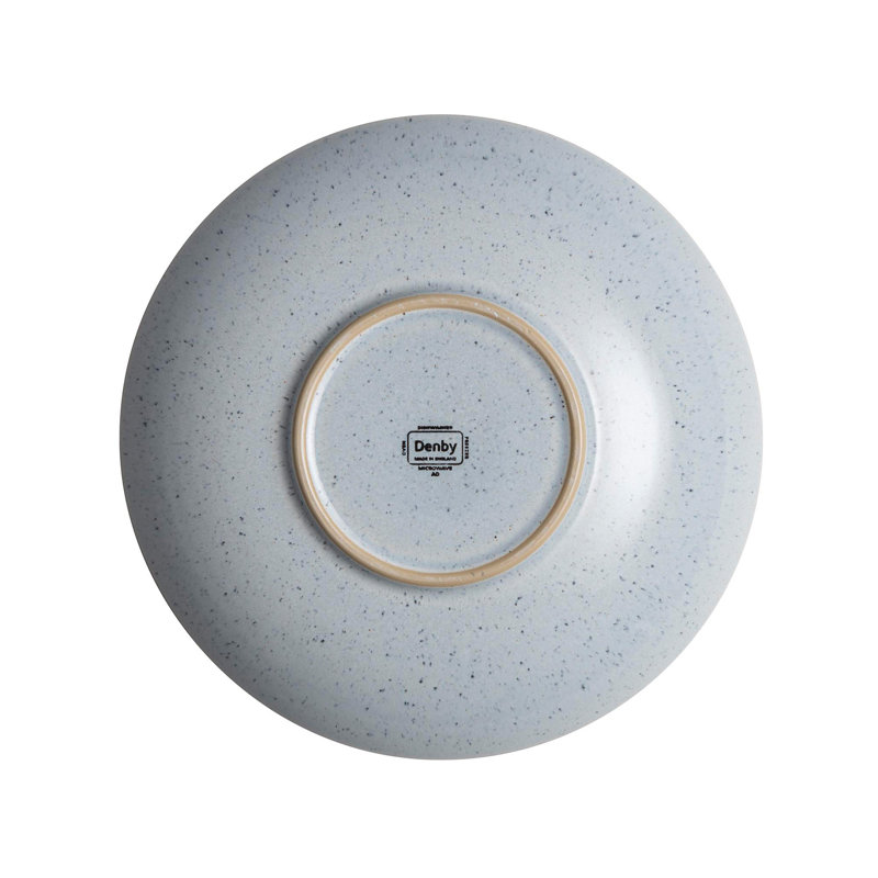 Denby Studio Blue Cobalt Medium Ridged Bowl, Pebble Blue