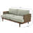 Dayton 72" Wide Mid-Century Modern Upholstered Sofa with Cane Rattan Arms, Rubberwood Frame for Living Room-2076724311-2047231052
